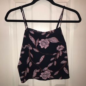 Floral Print Crop Top